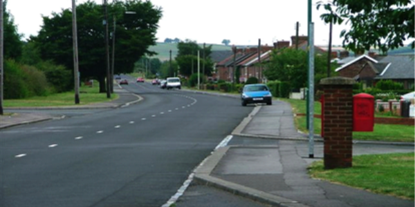 Low Moor Road, Langley Park, where the accident took place